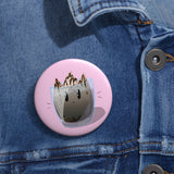 Mocha Button Pin