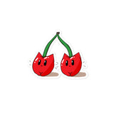 Twin Cherry Sticker