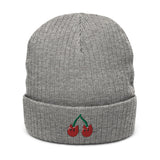 Twin Cherry Beanie Hat