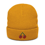 Twin Cherry Beanie Hat