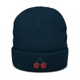 Twin Cherry Beanie Hat