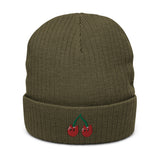 Twin Cherry Beanie Hat